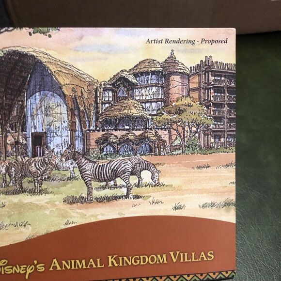 New Oversized Disney’s Animal Kingdom Villas Postcard, Vacation Club; Zebras - Picture 4 of 11